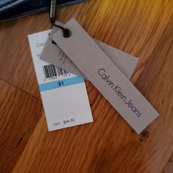 NWT calvin klein button up jean skirt - Picture 4 of 5